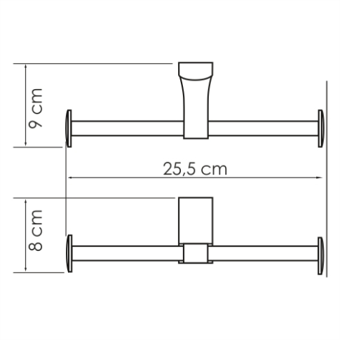 Leine K-5096D Держатель туалетной бумаги двойной - картинка 3