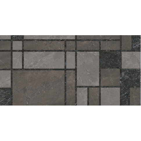 Марсель микс темный 60x119,5 декор глянцевый KMD3STA130BR - картинка 9