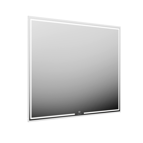 Зеркало MIO 100  прямоугольное белое с LED подсветкой - картинка 1