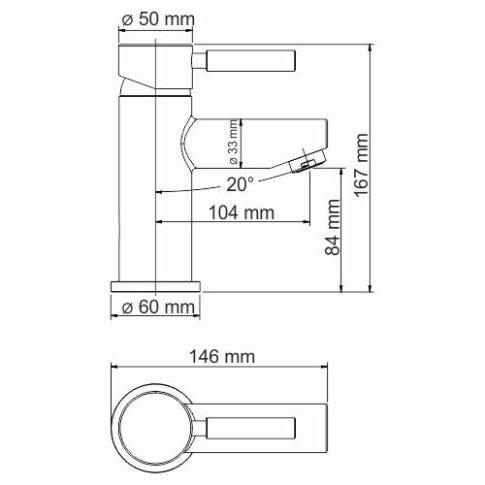 Main 4103 Thermo Термостатический смеситель для умывальника - картинка 6