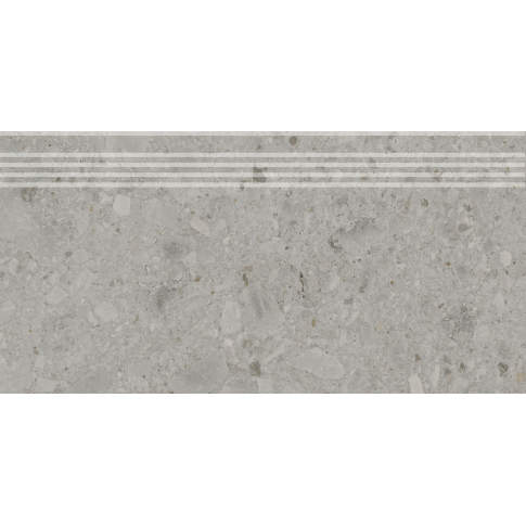 Чеппо ди Гре серый 30x60 ступень фронтальная матовый DD606020R\GR - картинка 1