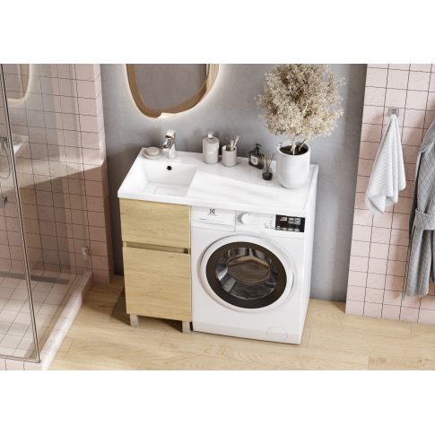 Умывальник Лайн 100 правый, белый - картинка 2