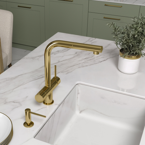 A8977 Смеситель для кухни под фильтр с выдвижным изливом - картинка 3