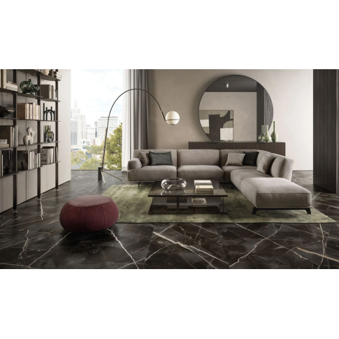 Стелларис Абсолют Блэк 120x278 керамический гранит люкс 600180000049 - картинка 2