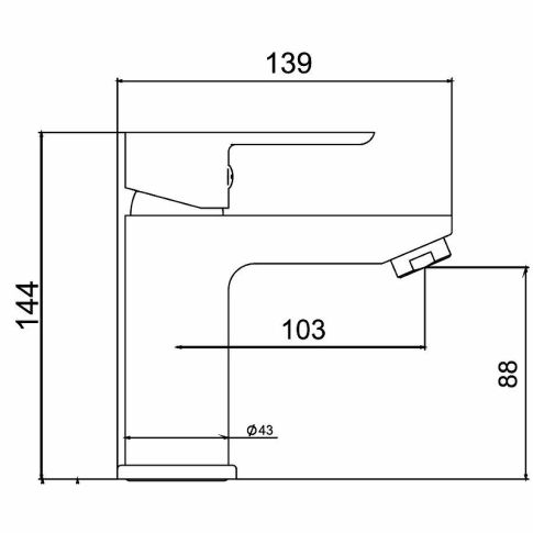 Смеситель для умывальника SIMONA N3018502LPT - картинка 3