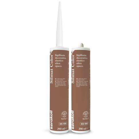 Герметик силиконовый KeraKoll Silmat Color матовый КК156 Дуб венге 290 мл - картинка 1