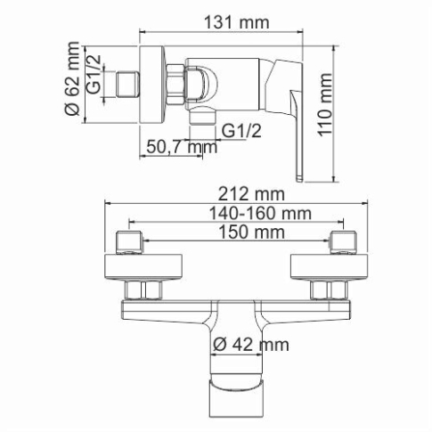 Dill 6102 Смеситель для душа - картинка 4