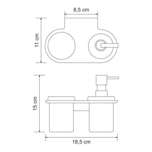 Kammel K-8389 Держатель стакана и дозатора - картинка 4