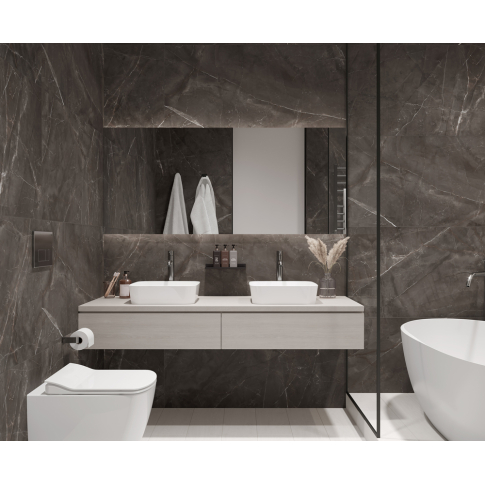 Timeless Marron коричневый 60x60 керамический гранит матовый карвинг LP6060G0061R - картинка 2