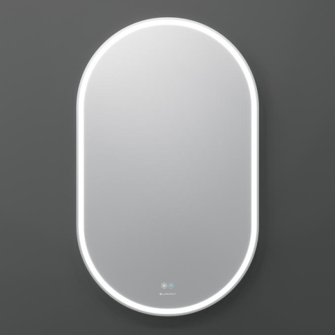 Зеркало Electra 55х90 (овал) с LED освещением и подогревом - картинка 1