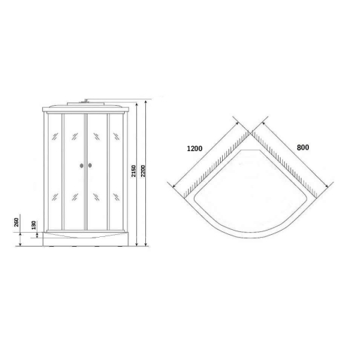 Душевая кабина Eco NG-3324-14R - картинка 4