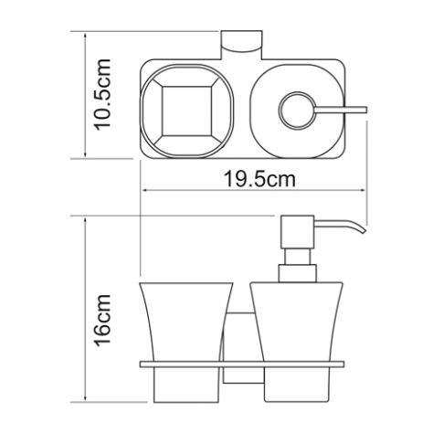 Leine K-5089 Держатель стакана и дозатора - картинка 4