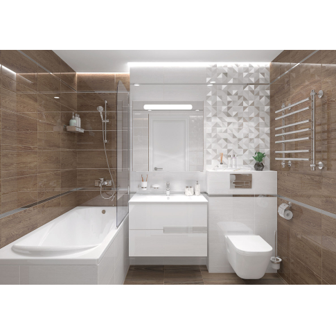 Anais светлый 25x50 плитка глянцевый - картинка 2