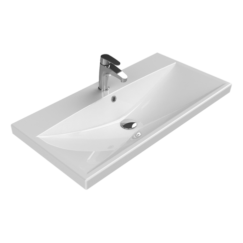 Умывальник мебельный/подвесной без крепления Elite 90х45 см, белый, VB032N82U00 - картинка 1