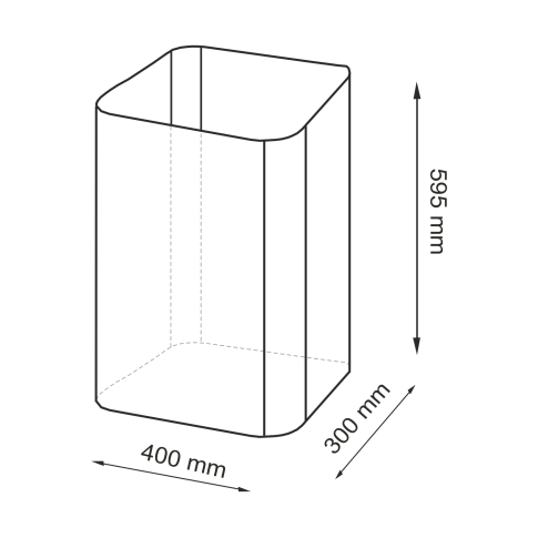Nuthe WB-910-L Корзина для белья - картинка 3