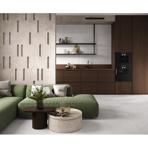 Smart Pearl серый светлый 60x119,5 керамический гранит матовый карвинг структурный SG50001720R - картинка 2