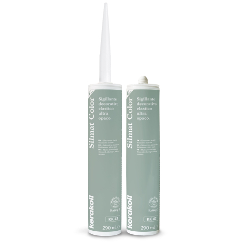 Герметик силиконовый KeraKoll Silmat Color матовый КК47 Серо-зеленый 290 мл - картинка 1