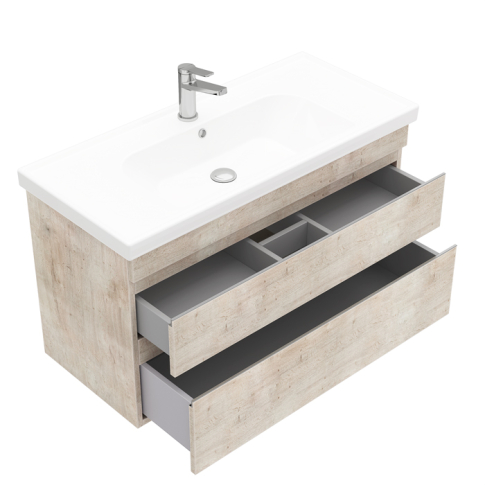 Тумба подвесная SARGAS 60 под умыв-к Cerastyle Frame 60, дуб Йорк, LS-WCAB-60-221 - картинка 3