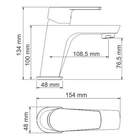 Dill 6103 Смеситель для умывальника - картинка 4