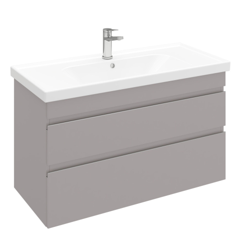 Тумба подвесная SARGAS 100 под умыв-к Cerastyle Frame 100, МЕРИНОС матовый, LS-WCAB-100-416 - картинка 1