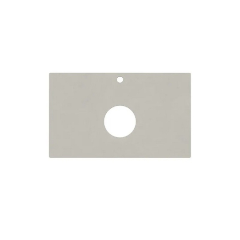 Столешница керамогранитная Про Чементо 80 см для накладных раковин, серый светлый натуральный - картинка 4