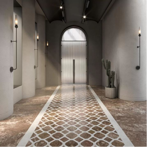 Риальто наборный 1 29,5x48 декор лаппатированный ID165 - картинка 3