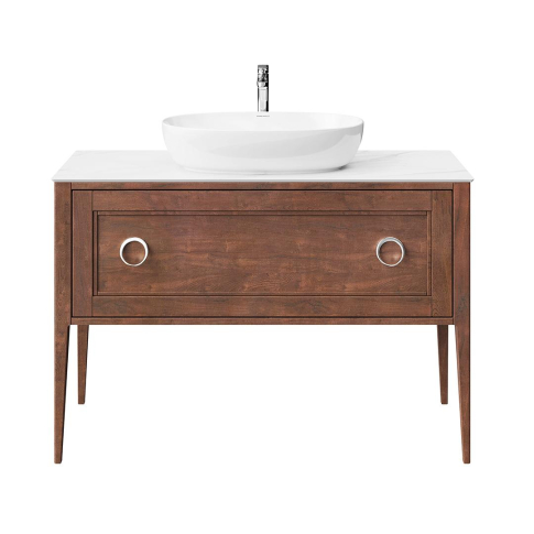 Тумба напольная Plaza Classic NEO 120 1+1 ящик, орех матовый - картинка 1