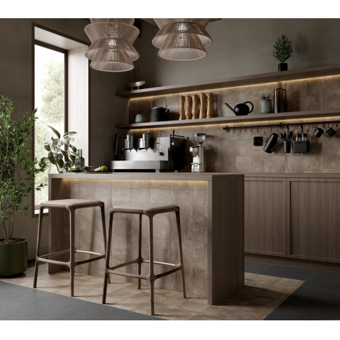 Klinker Copper 19,6x19,6 керамический гранит структурный матовый - картинка 2