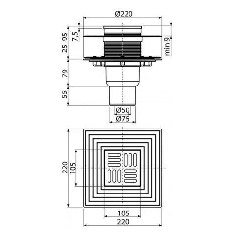 Трап для душа APV4344 - картинка 3
