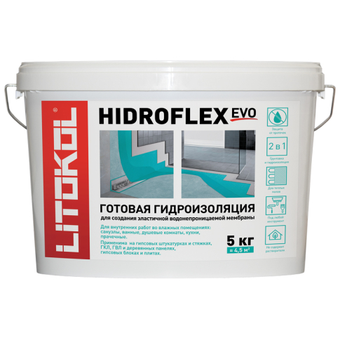 Гидроизоляционная мастика Hidroflex 5 кг - картинка 1