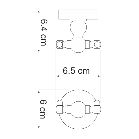 Diemel K-2223D Крючок двойной - картинка 2