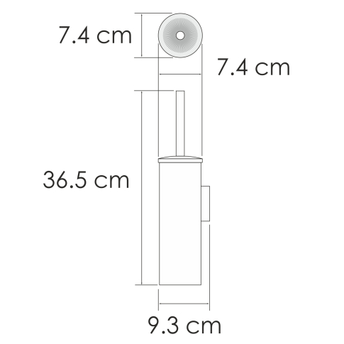 K-1087WHITE Щетка для унитаза подвесная - картинка 3
