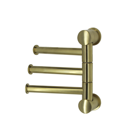 K-1053BRUSHED GOLD Держатель полотенец тройной - картинка 1