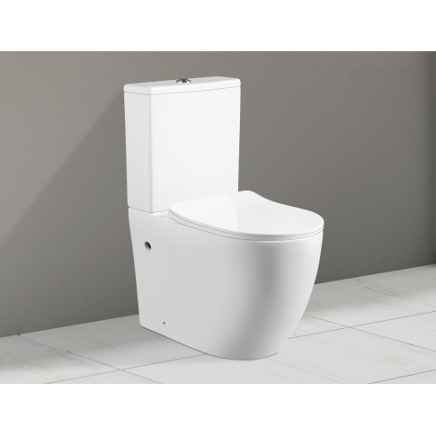 Унитаз напольный ORLTER безободковый с крышкой duroplast, soft-close, белый, CT9867 - картинка 1