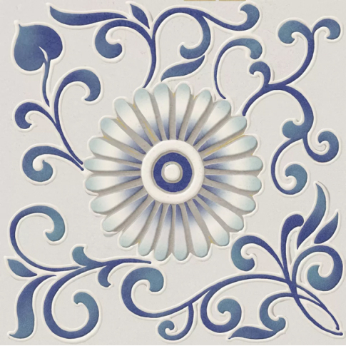 Шавен 6 20x20 декор матовый KMD3STA012BN - картинка 1