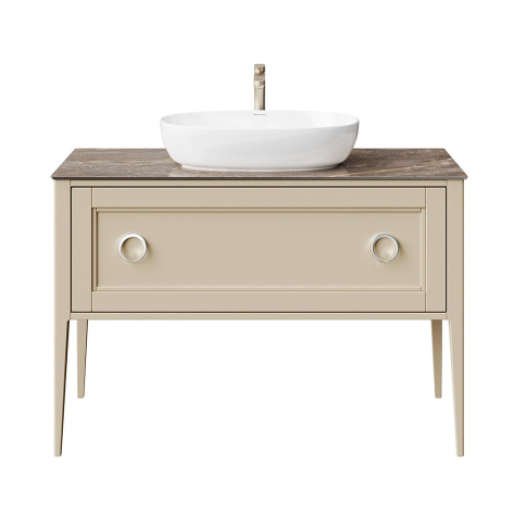 Тумба напольная Plaza Classic NEO 120 1+1 ящик, капучино матовый - картинка 3