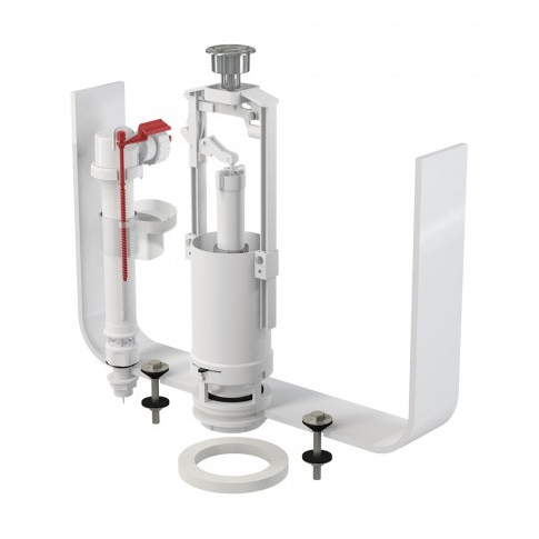 Выпускной комплект со стоп кнопкой, впускной механизм, SA2000S 1/2" CHROM-BL-01 - картинка 1