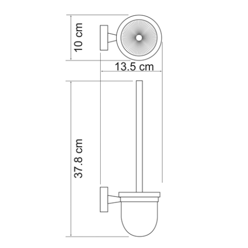 Isen K-4027 Щетка для унитаза подвесная - картинка 3
