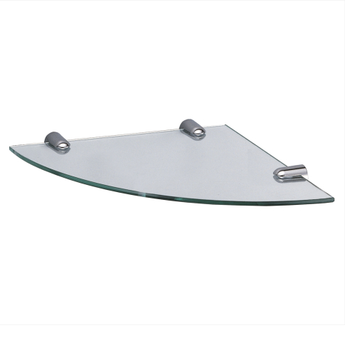 K-533WHITE Полка  стеклянная угловая - картинка 1