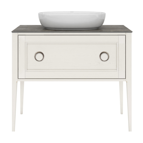 Тумба напольная Plaza Classic NEO 100 1+1 ящик, белая матовая - картинка 1