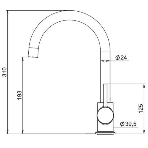 Смеситель для кухни MINILIADA N3063302LPT - картинка 7