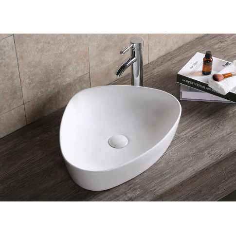 Умывальник накладной 51х41, треугольный, белый, CR0089 - картинка 5