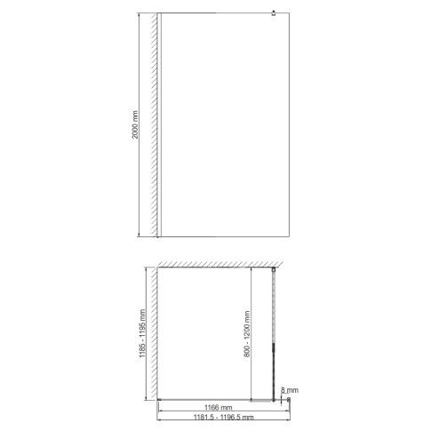Rossel 28W40 Душевая перегородка - картинка 2