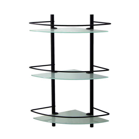 K-3133BLACK Полка стеклянная тройная - картинка 1