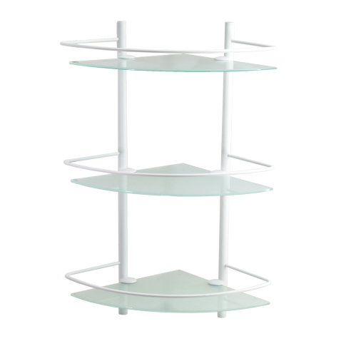 K-3133WHITE Полка стеклянная тройная - картинка 1