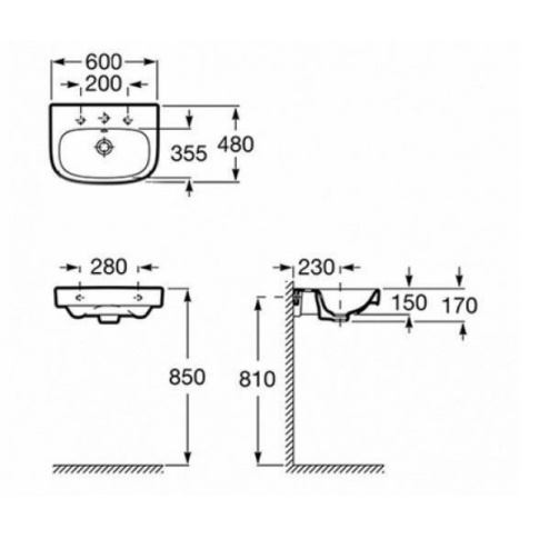 Умывальник Debba 60 - картинка 3