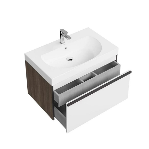 Тумба подвесная Modula 80 см, цвет арабика - картинка 4