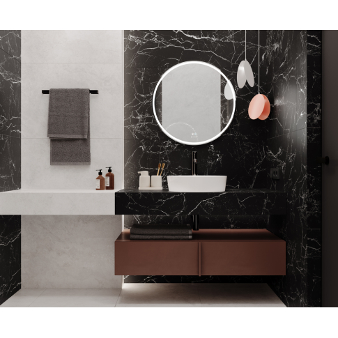 Intense Nero черный 60x60 керамический гранит матовый карвинг LP6060G0131R - картинка 2