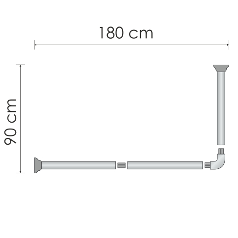 Dinkel SC-469018 Карниз для ванной - картинка 3