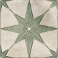 Fleur Green 19,6x19,6 керамический гранит матовый карвинг - превью 1